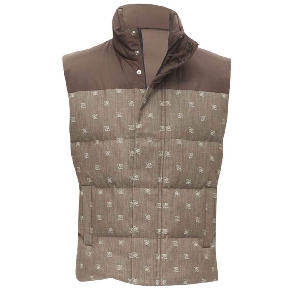 Fendi Monogram Jacquard Puffer Vest